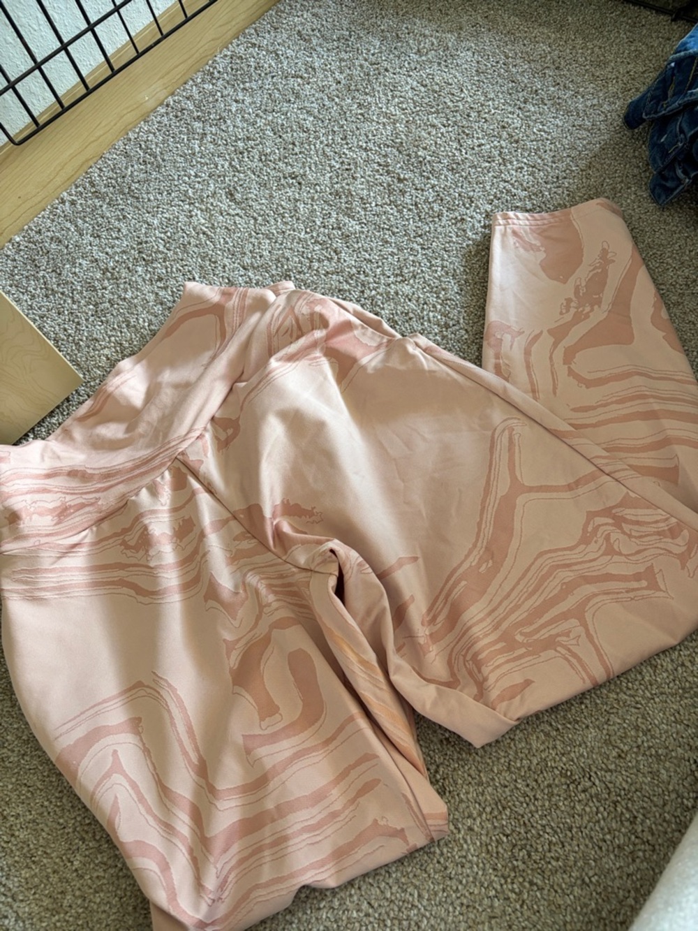 Gymshark Blush Pink Marble Logo Lounge Bottoms